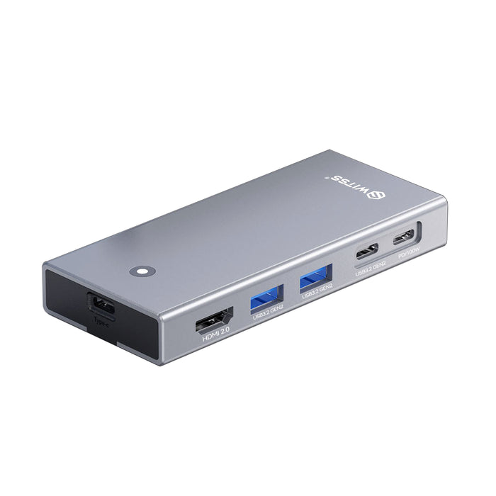 Switss® - USB-C Hub 5-in-1 met M.2 SSD Behuizing - 4K HDMI - 100W PD