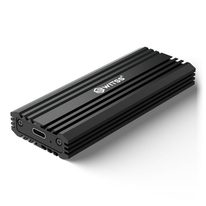 Switss® M.2 SSD-behuizing 20 Gbps van aluminium met koelribben